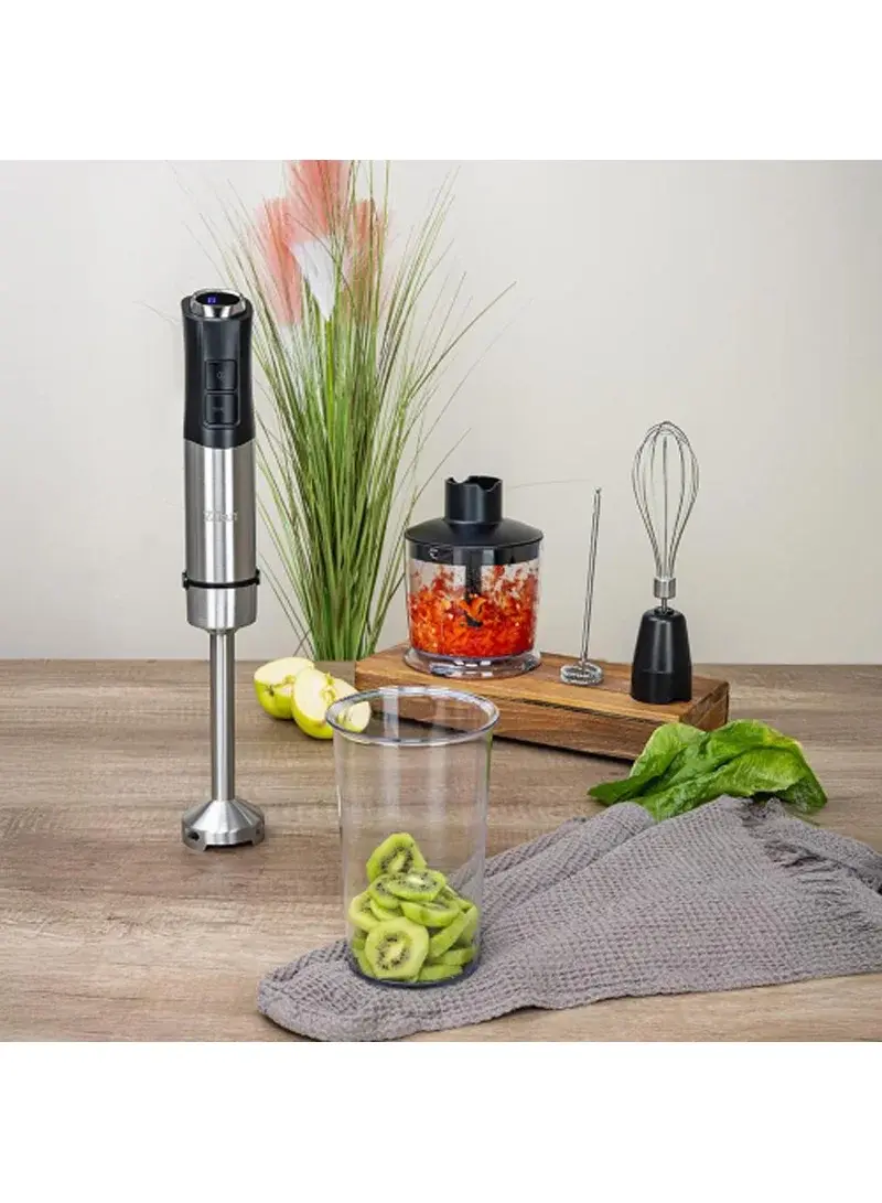 5-in-1 Hand Blender Set, 1200W, 12 Speeds + Turbo, Digital Display - ZLN3939