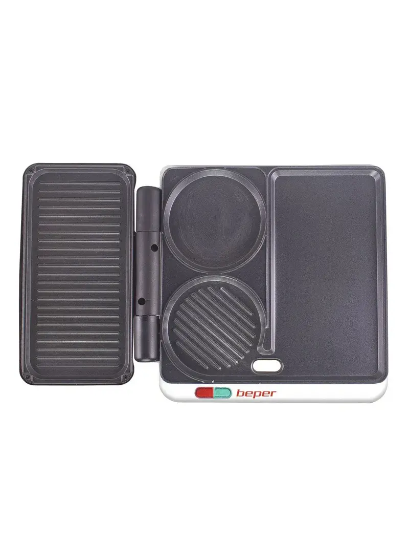 1000W Plastic & Metal 4 In 1 Multifunction 180° Non-Slip Grill P101CUD500 (D28 x W26 x H14)cm