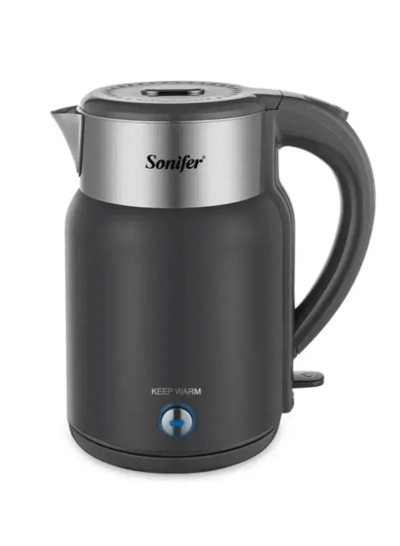 1500W 1.8L Stainless Steel Electric Fast Boiling Water Kettle SF-2146 - Black