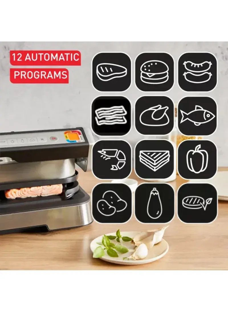 OptiGrill 2-in-1 XL Electric Grill, 2000W, 12 Programs GC78MD28