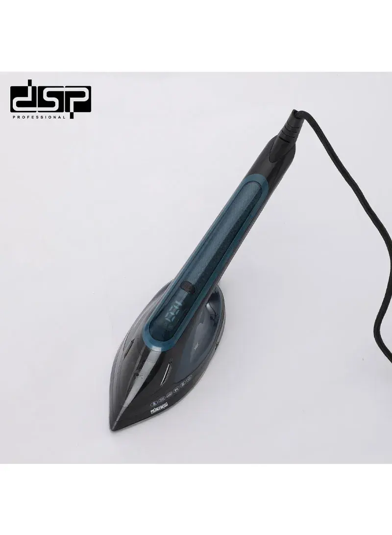 1400-1800W 2 in-1 Multifunctional Non-Stick Ceramic Plate Steam Iron with 180ml Water Tank Capacity KD1170 - Blue