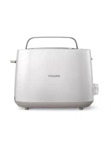 Philips Daily Collection 2-Slice Toaster with Wide Slots and Integrated Bun Warming Rack HD2581