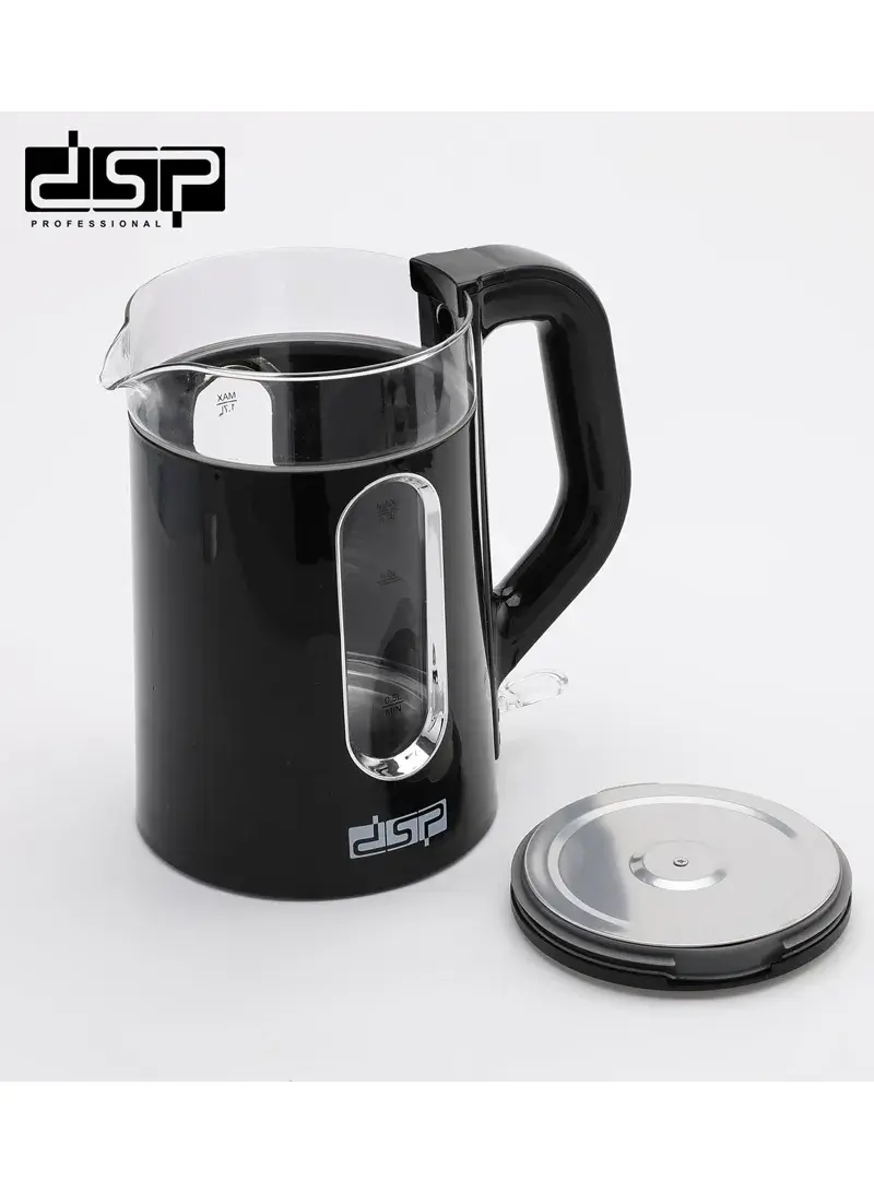 1850-2200W 1.7L Electric Kettle with Visual Window, Multi-Use Electric Kettle with Safety Features KK1279