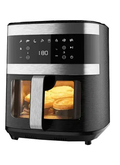 1500-1700W 7L Digital Air Fryer With Safety Power, Cool Touch Handle & Adjustable Temperature QCF149 (L30 x W28 x H34)cm