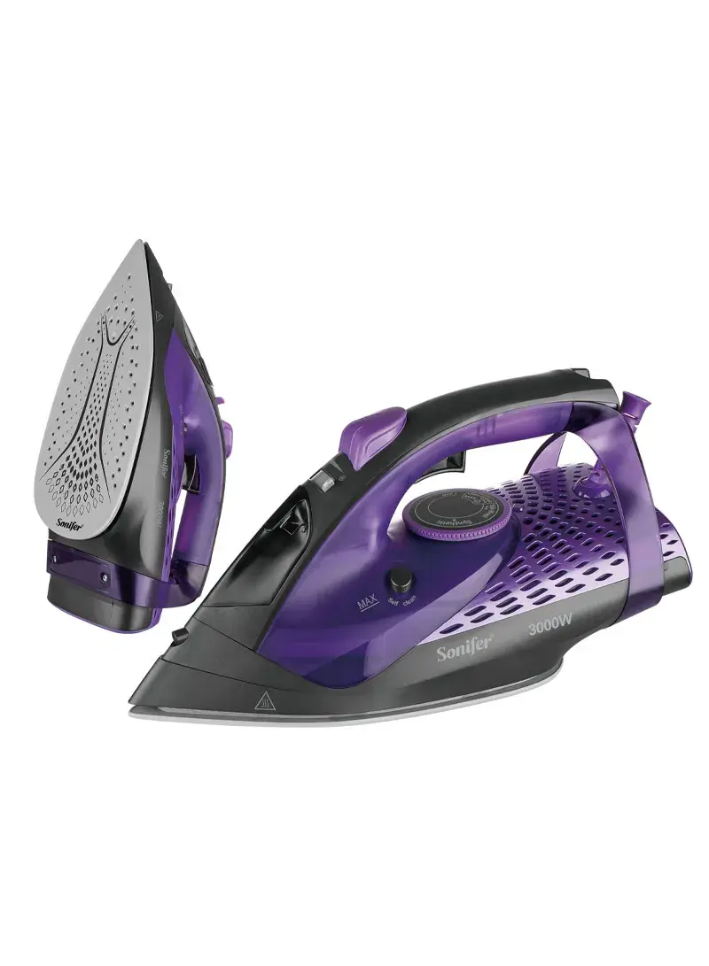 3000W Steam Iron with Ceramic Soleplate, Variable Steam & Adjustable Temperature SF-9130