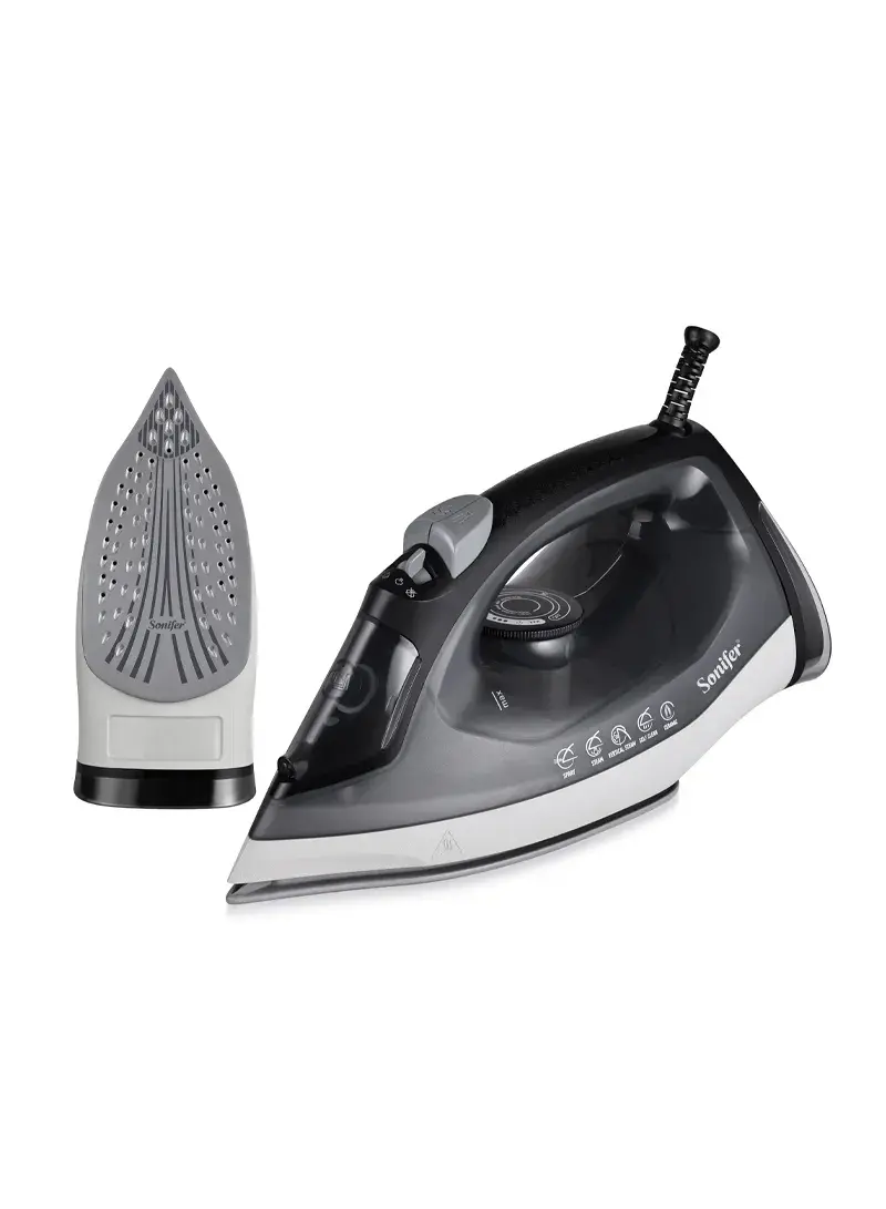 2000W-2400W Ceramic Electric Steam Iron with Adjustable Temperature Control & Multiple Modes SF-9157