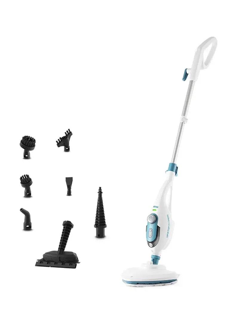 1500W 10-in-1 Multifunction Steam Mop With Garment Steamer & Adjustable Telescopic Handle KD2071