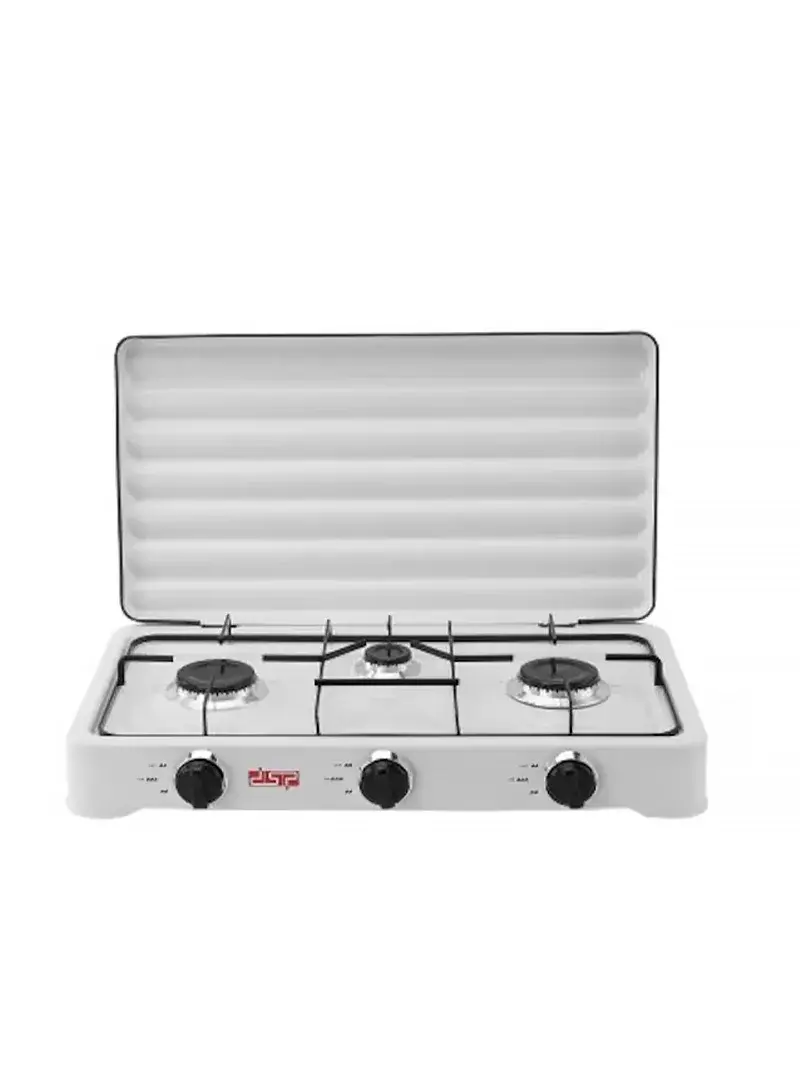 5400W Liquefied Gas Stove With Triple-Burner & Removable Easy-Clean Design KD5077 - White