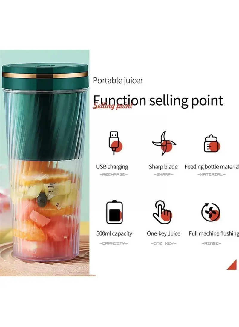 350ml Mini Blender, Green AB-J233