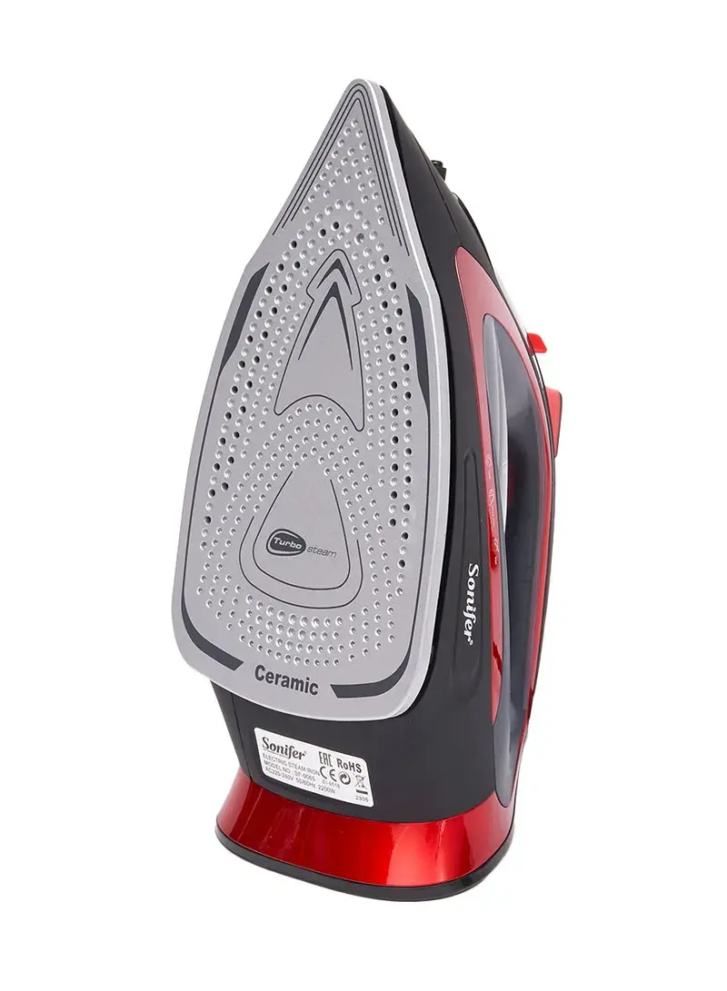2200W 400ml Electric Steam Iron With Heating indicator & Measuring Cups SF-9065 - Red