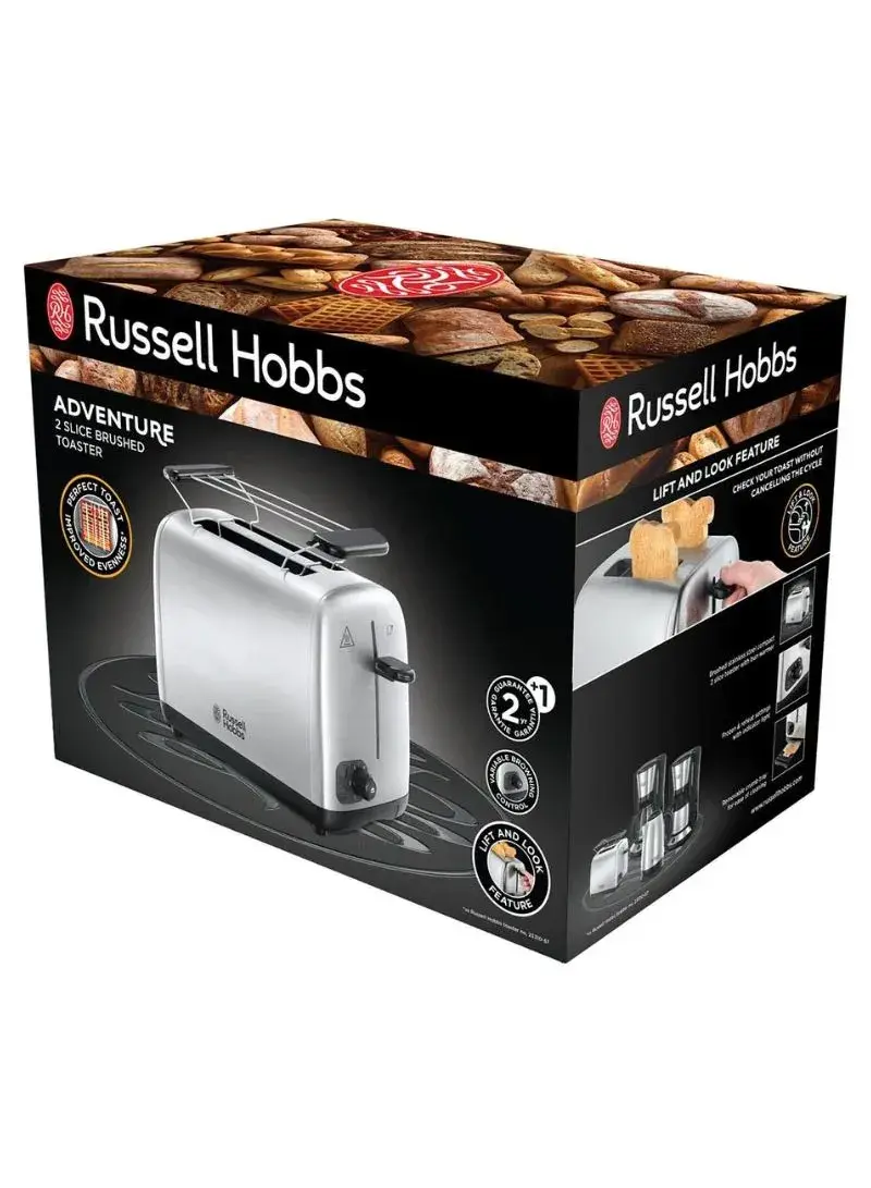 Stainless Steel Toaster With 2 Wide Slots 24080-56