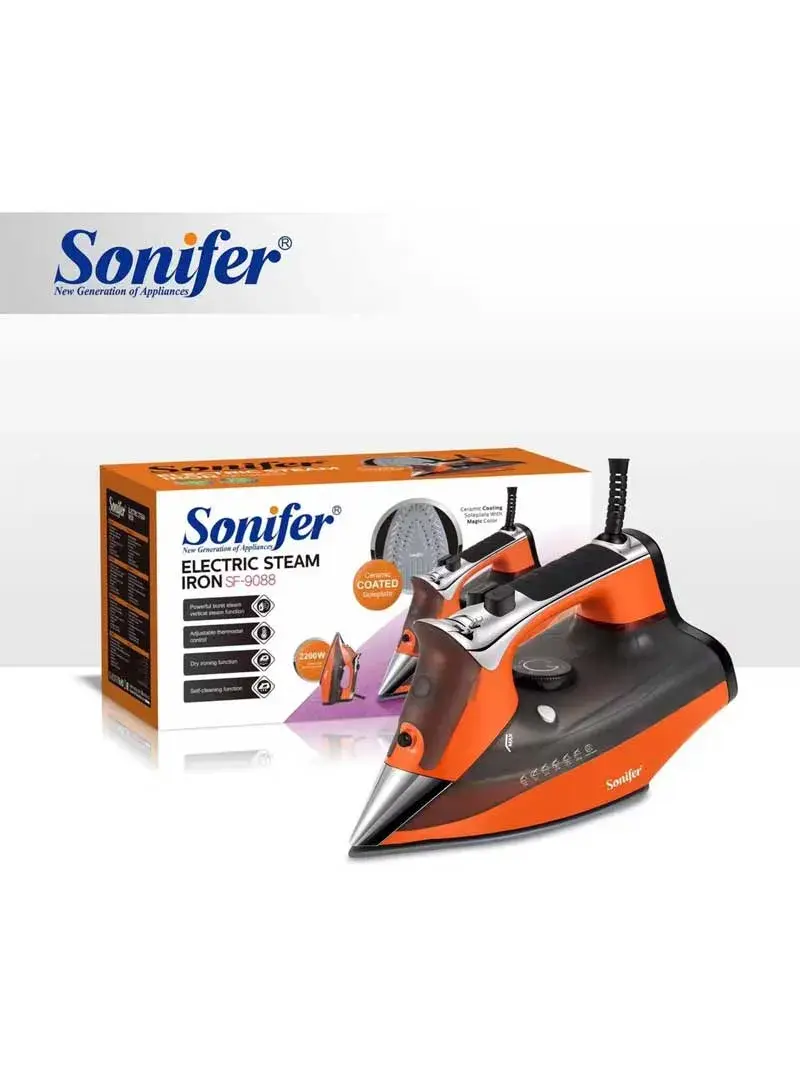 2200W Ceramic Sole Steam Iron With Automatic Shutdown SF-9088
