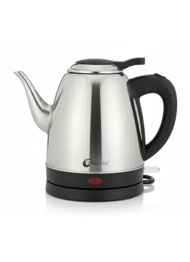 1L Stainless Steel Electric Kettle with Rotating Base & Indicator Light ZD1014