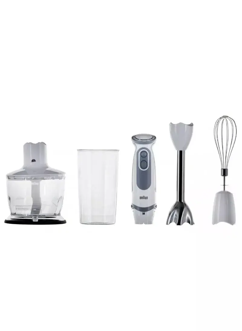 Hand Blender 400W 21 Speeds Stainless Steel Blade 1.2m Cord Premium White/Grey – 279999