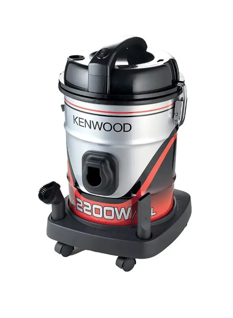 Kenwood 2200W 25L Drum Vacuum Cleaner Tank Vacuum Cleaner With 8m Extra Long Power Cord, Removable & Washable Filter, Multi Surface For Home & Office VDM60.000BR