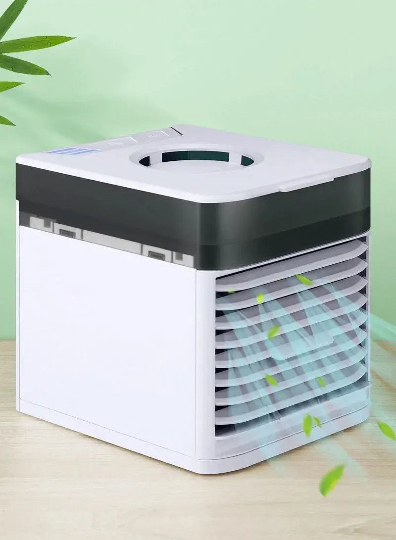 500ml Water Tank Personal Air Cooler, USB-Powered Mini Air Conditioner with 3 Speed Modes & 7 LED Colors 2020-01