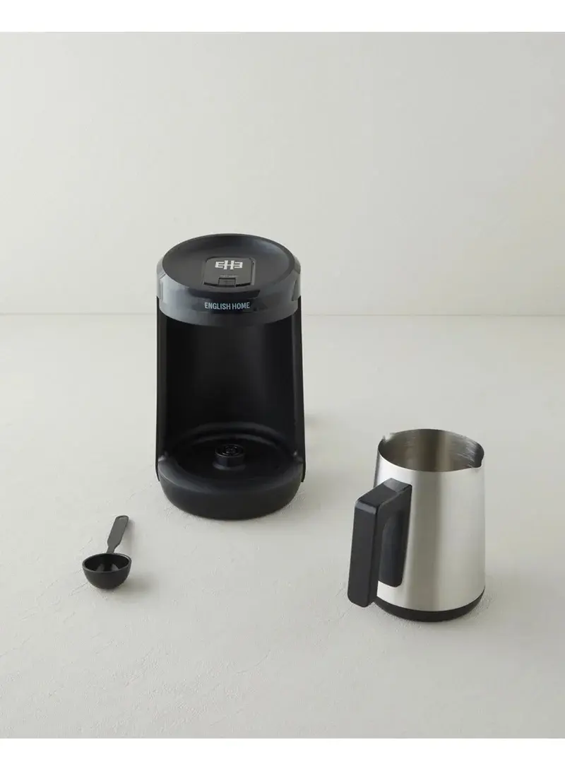 English Home TKM 6031 Stainless Steel Double Carry Turkish Coffee Machine Black-Chrome