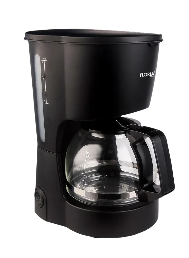 600W 0.6L Plastic & Glass Electric Coffee Maker With Light Indicator ZLN7887 (D16.5 x W14.5 x H26)cm