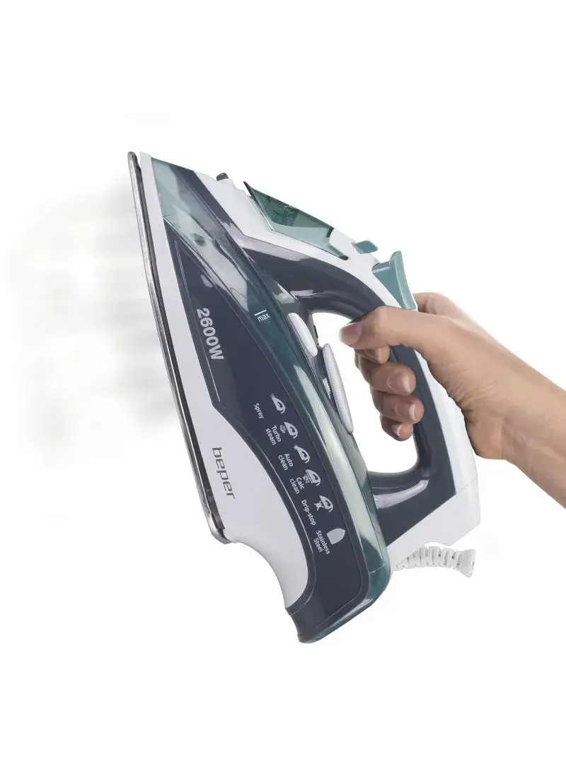 2600W 400 ml Steam Iron, Anti-Drip & Self-Cleaning, Steam and Dry Modes