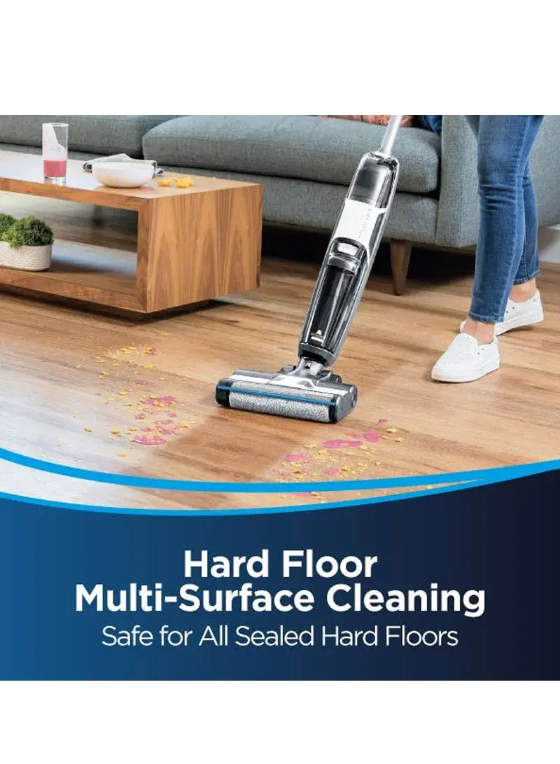 150W 0.52L Plastic CrossWave HF3 Cordless Multi-Surface Vacuum Cleaner With Two-Tank Technology & Self-Cleaning Cycle For Wood & Hard-Floor 3598E (D25.4 x W27.69 x H111.25)cm