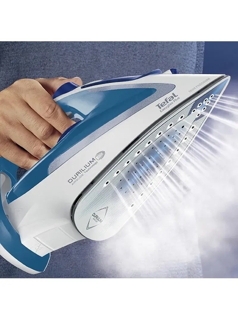 2400W Tefal Steam Iron Easygliss Plus 45g, 190g, Anti-drip - Blue