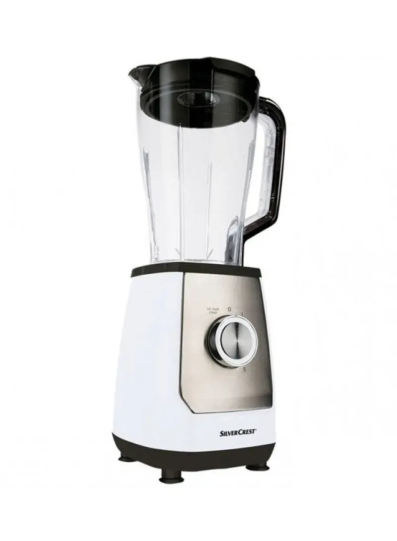600W 1.75L 5-Speed Blender With 4 Stainless Steel Blades - White