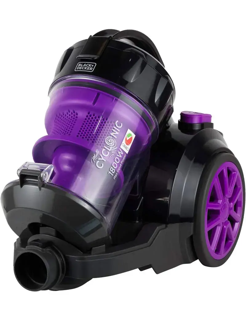 1800W 2.4L Plastic & Metal Bagless Multi Cyclonic Vacuum Cleaner With Large Floor Head 6 Stage Filtration & Multi Cyclone VM1880-B5