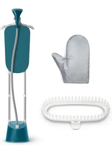 Philips Garment Steamer 1000 Series, 1800W, 1.8L Detachable Tank, 3 Steam Setting, 36 g/min, Integrated Stylemat, Blue - STE1040/26