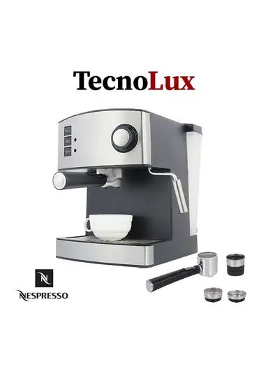 Technolux 15-bar 3 in 1 Nespresso Capsule + Powder + Pod Espresso Coffee Maker Machine