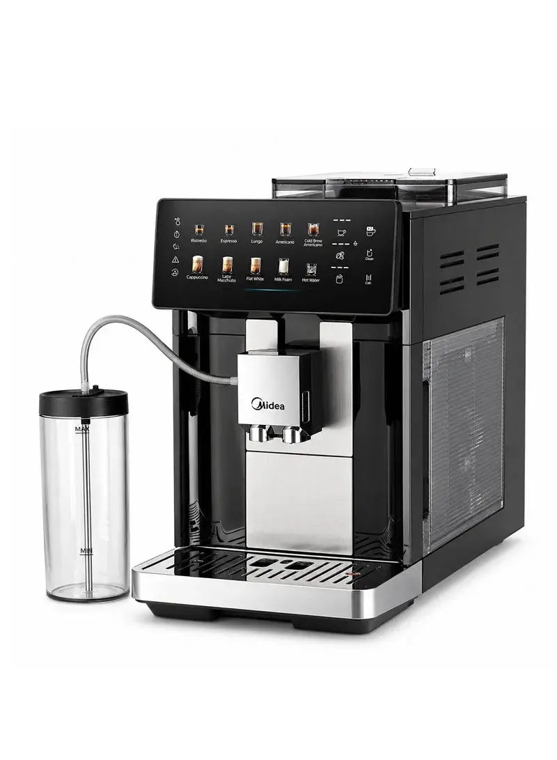 Fully Automatic Coffee Machine 1450–1650W, 15 Bar Pressure, 2L Tank, 10 Functions