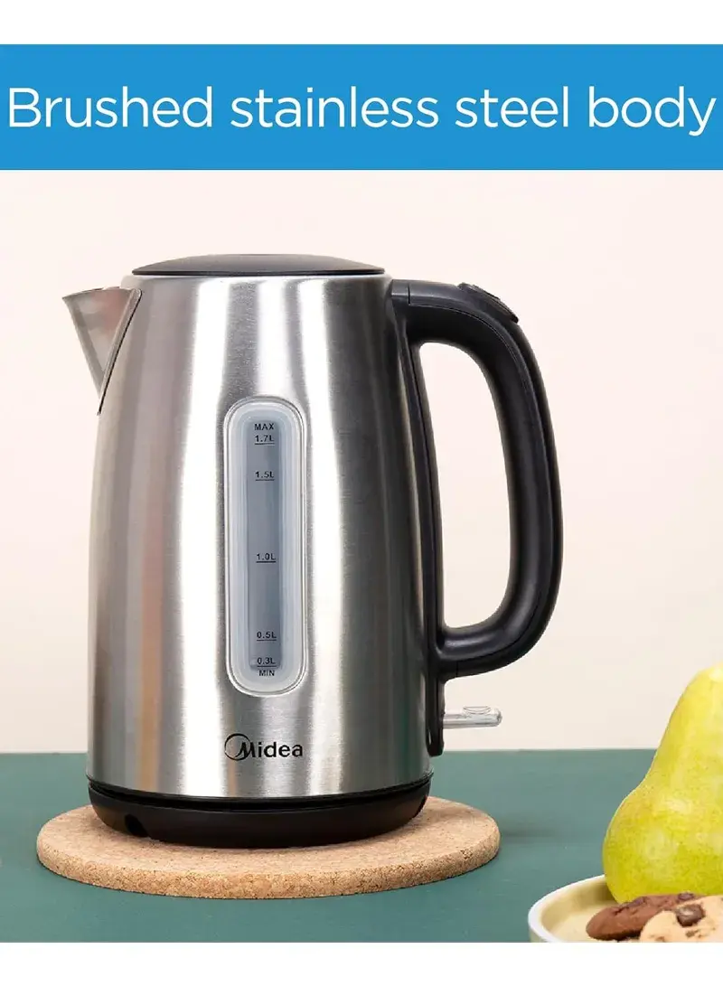 2200W 1.7L Stainless Steel Cordless Kettle