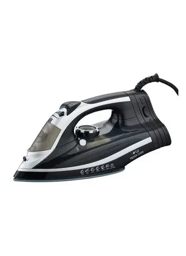2600W Cordless, Self Cleaning Steam Iron Time Saver With LED Lights QCI-106 B (L35 x W14.5 x H15)cm