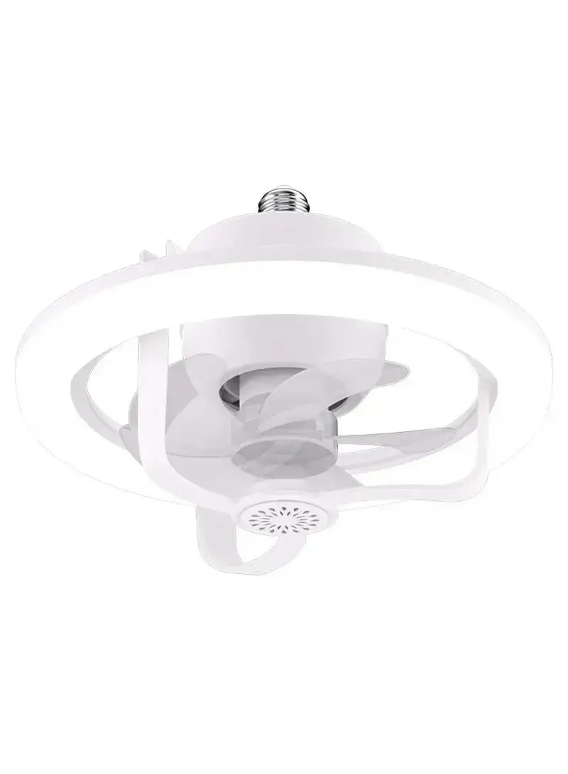 50W Ceiling Fan Light with Remote Control, 360° Rotating Aromatherapy Diffuser, RGB LED Lighting
