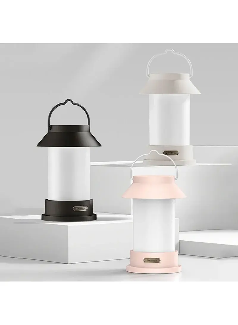Mini Humidifier Portable Rechargeable Retro Camping Light Humidifier For Home, Office & Outdoor - White