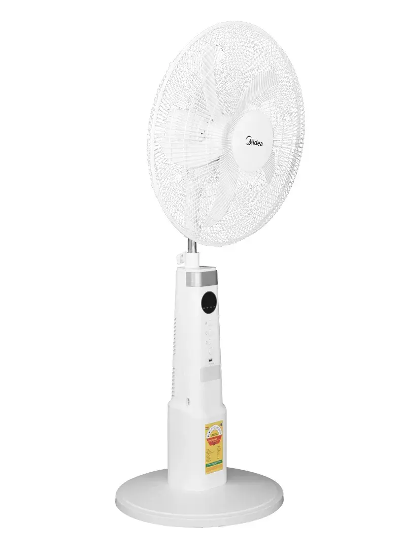 9-Speed Rechargeable Fan Digital Control with 80° Oscillation & Remote DC Motor & Night-Light FS45-23MRD