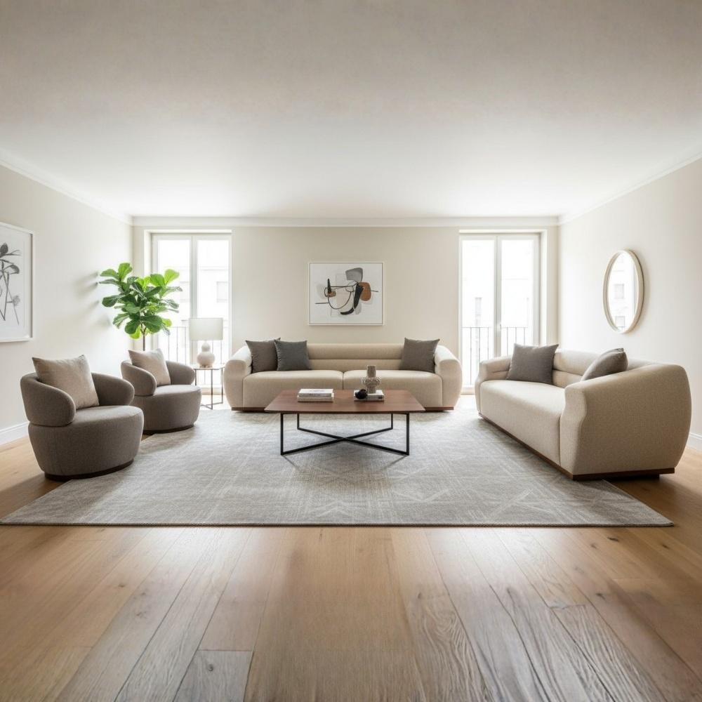 LivingRoom Keven Full Set (L+M+2B )
