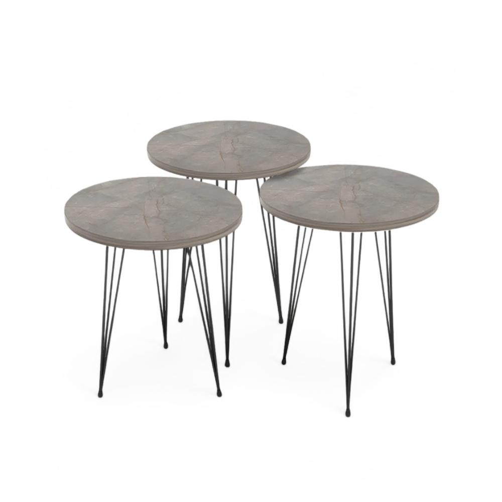 Set Jikon 3 Pcs GREY Circle 573510