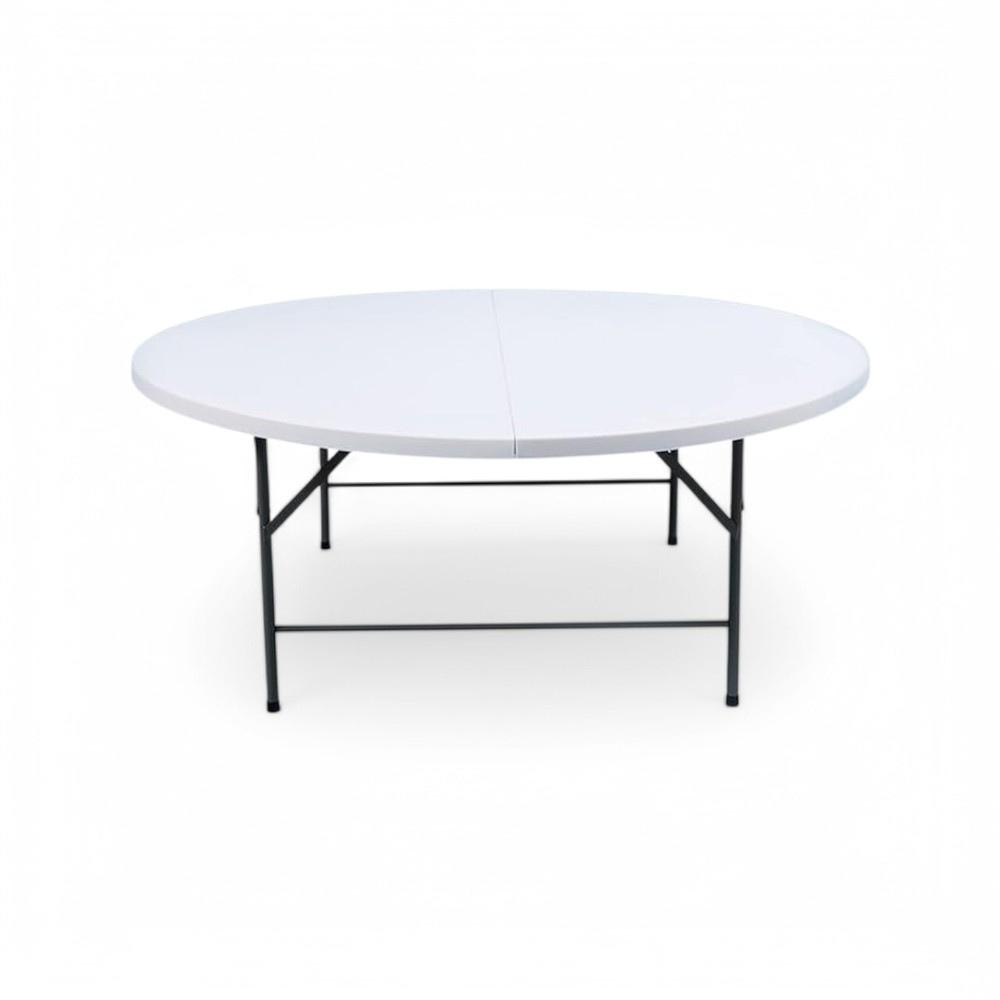 Folding Half Round Table 12274 White