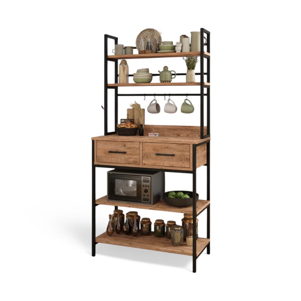 Kitchen Stand with 2 Drawers PINE