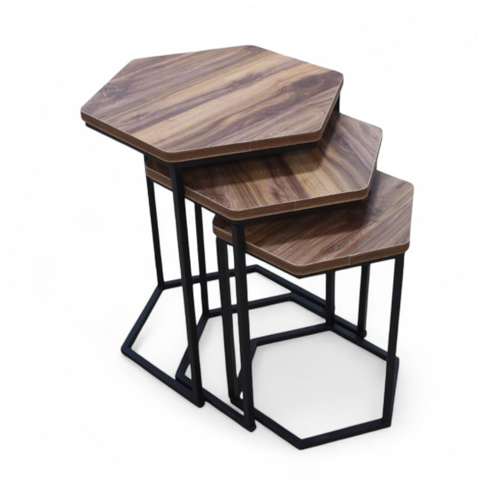 Set Jikon 3 Pcs Brown 55 x 45 x 15.5
