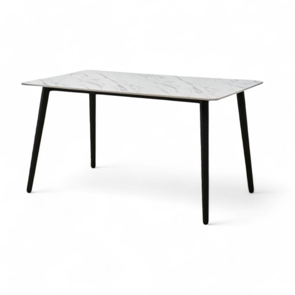 Dining Table Shiny White120cm