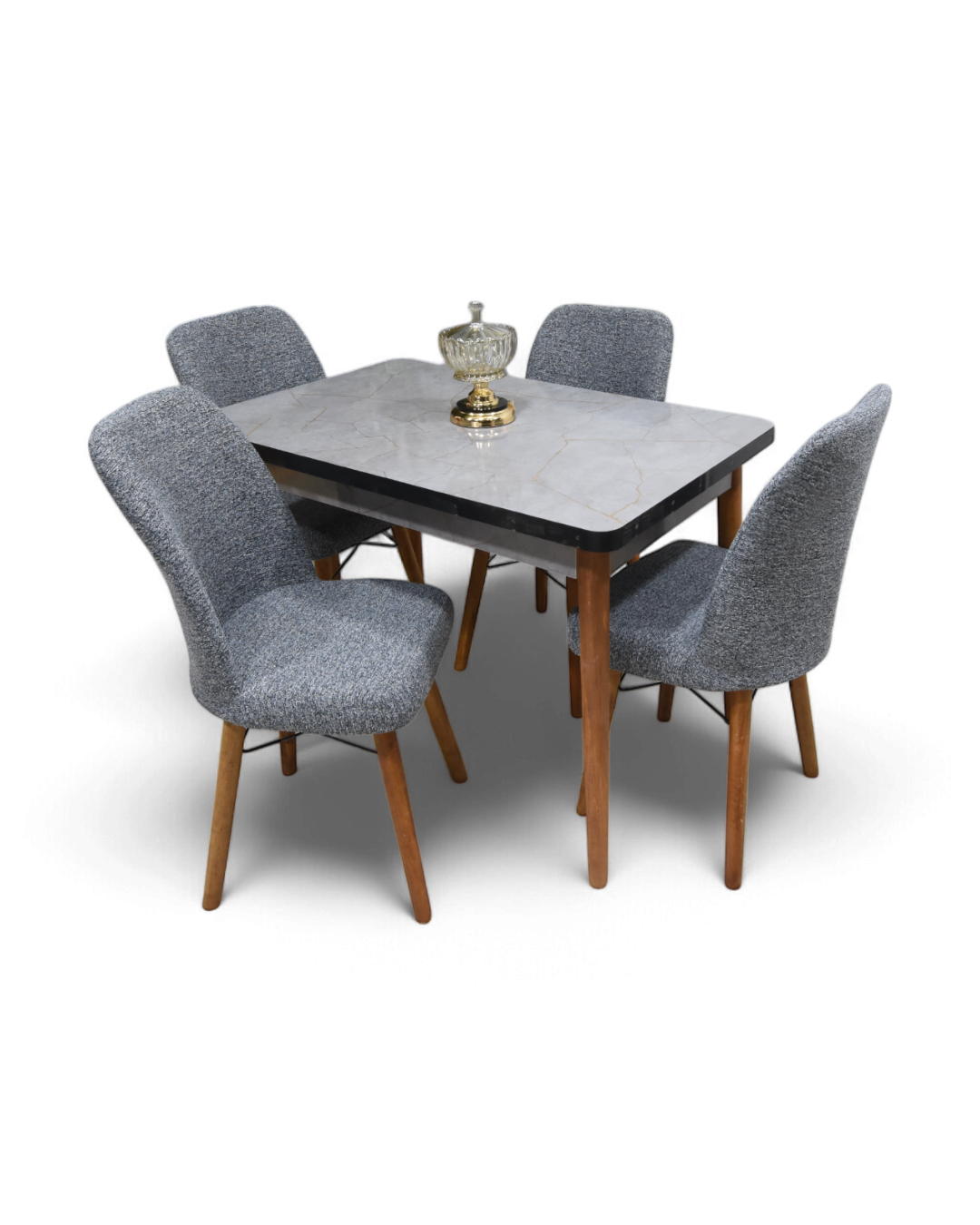 Valentina Junior Lgrey with 4 Chairs Light GREY