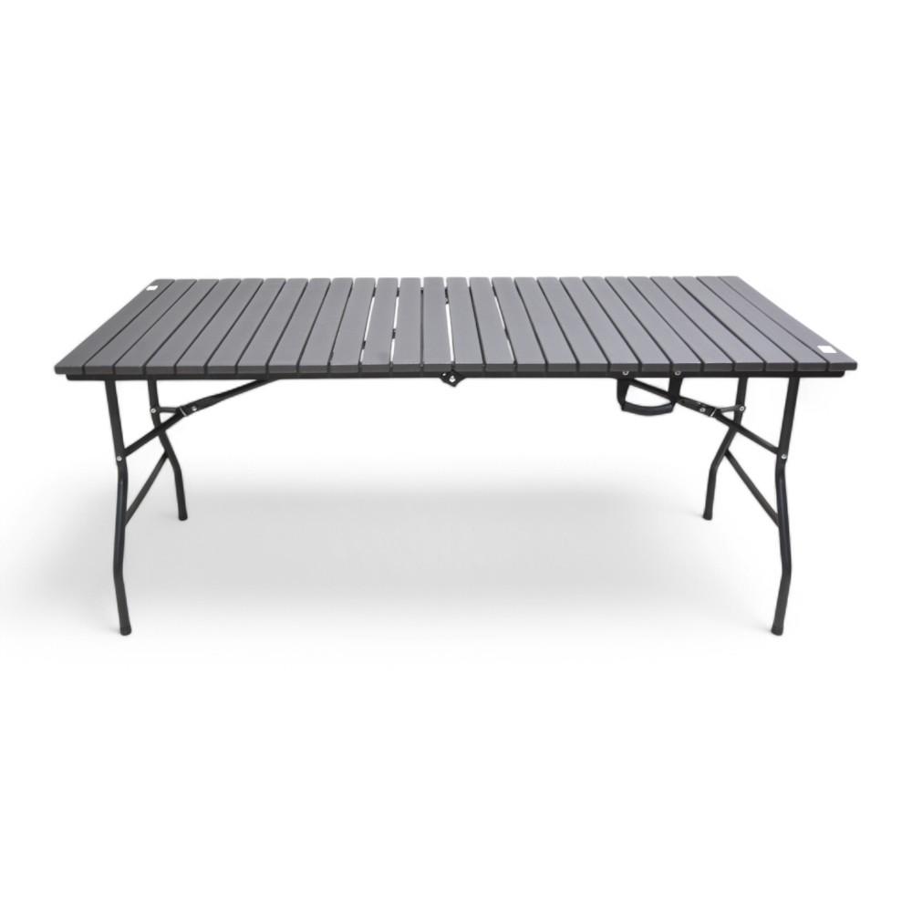 Folding Wood Grain 166 x 70 x 74 Dark Grey