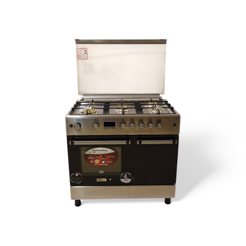 Gaz Generllux 90CM Cupper Burners Stainless