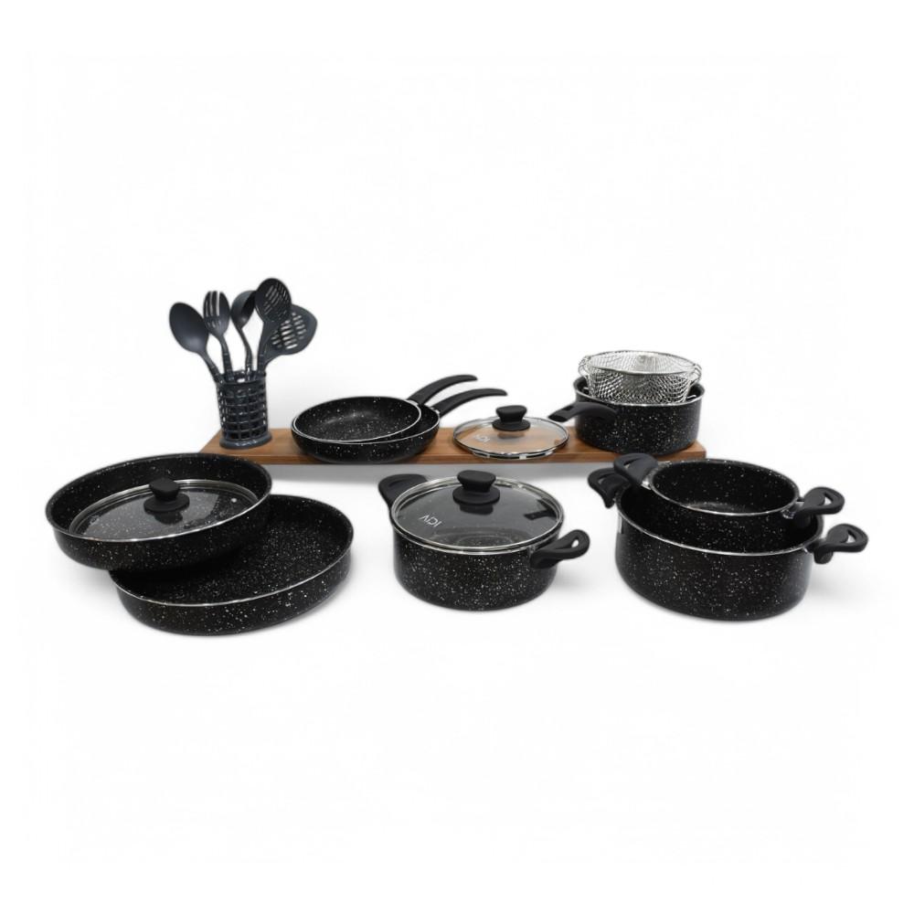 GOURMET AIDI 13 PCS BLACK with Spoon Set