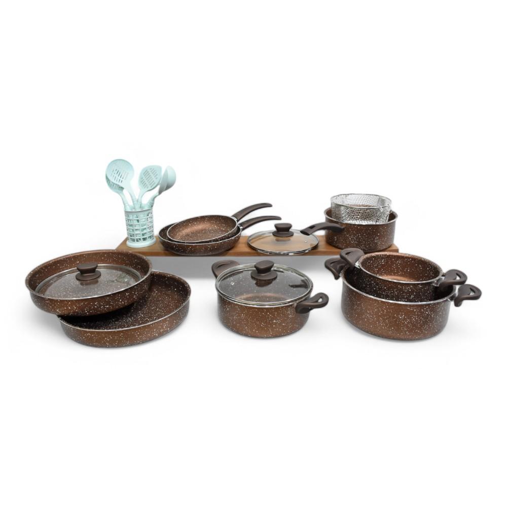 GOURMET AIDI 13 PCS BROWN with Spoon Set