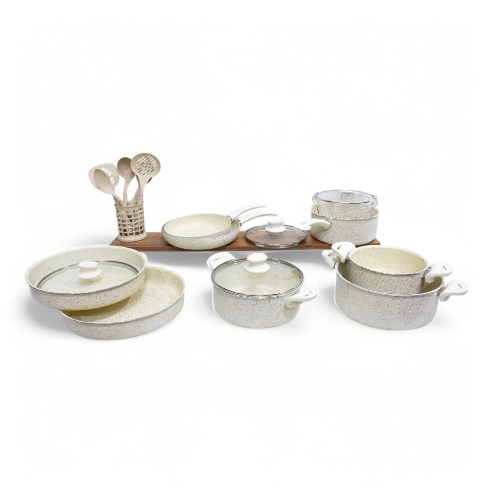 GOURMET AIDI 13 PCS CREAM with Spoon Set