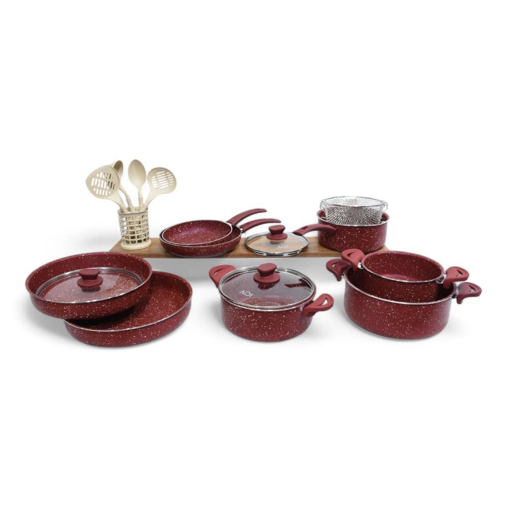 GOURMET AIDI 13 PCS RED with Spoon Set