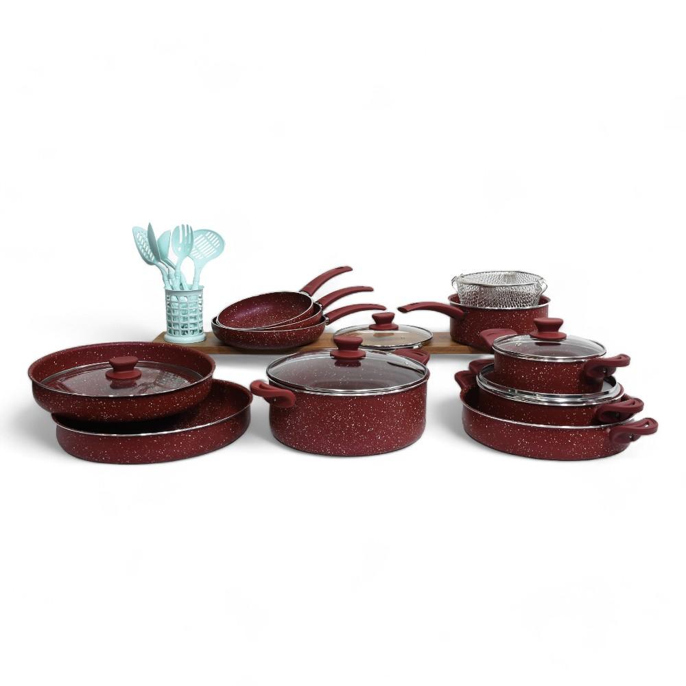 GOURMET AIDI 16 PCS RED with Spoon Set