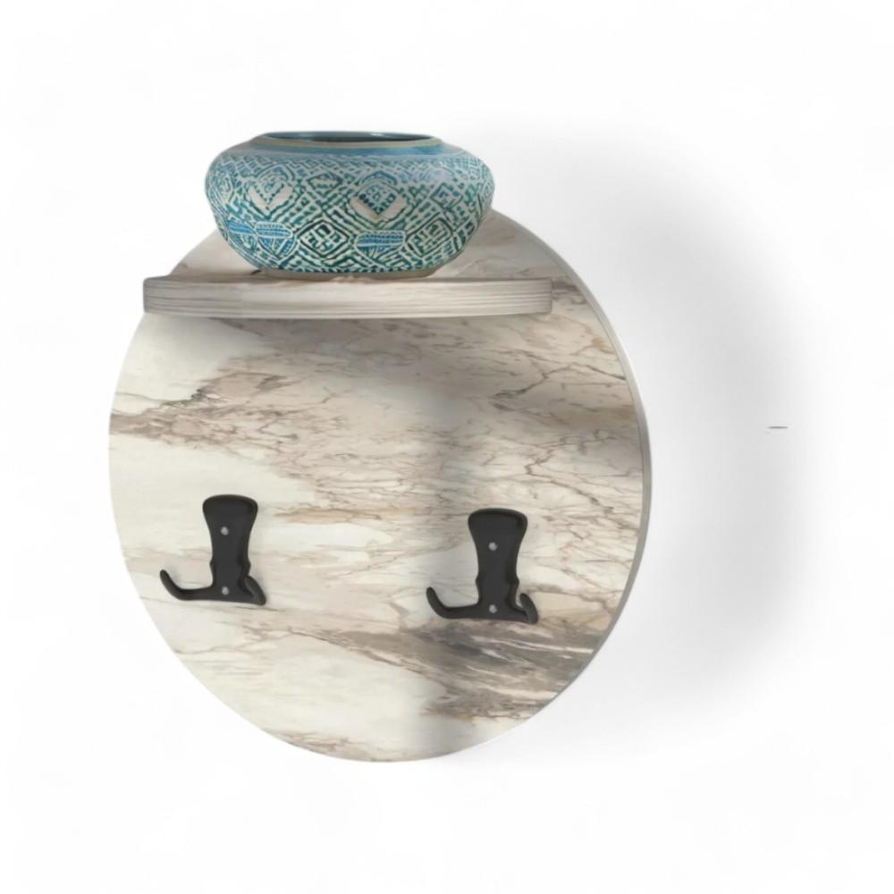 Small Wall Hanger Marble White